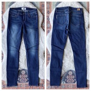 Paige verdugo ultra skinny jean blue stretch denim classic 5 pocket low rise 27